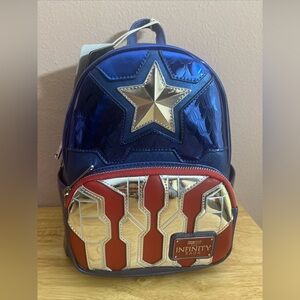 Marvel Studios The Infinity Saga Metallic Captain America Mini backpack.